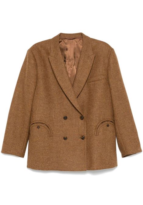 Caramel brown Awatea Nightbreak wool blazer BLAZÉ MILANO - women